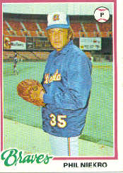 1978 Topps Baseball Cards      010      Phil Niekro